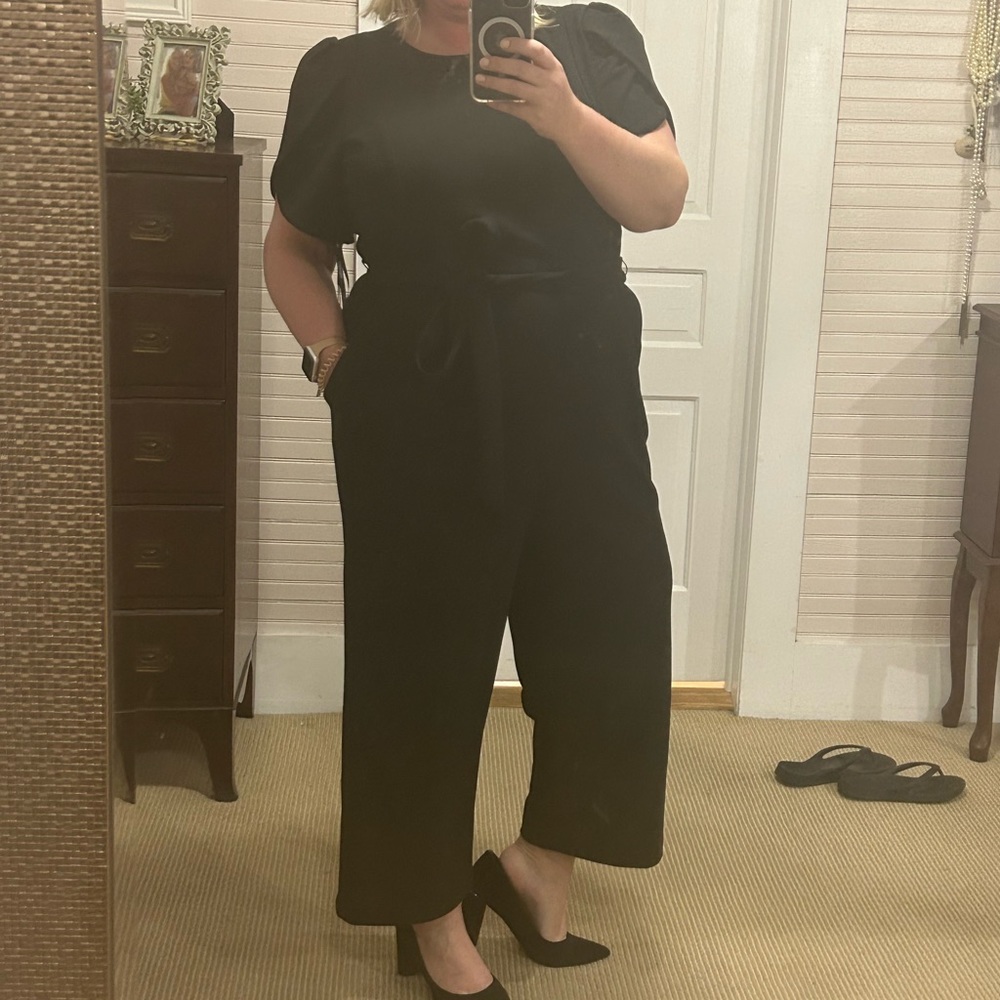 Calvin Klein Tulip Sleeve Jumpsuit